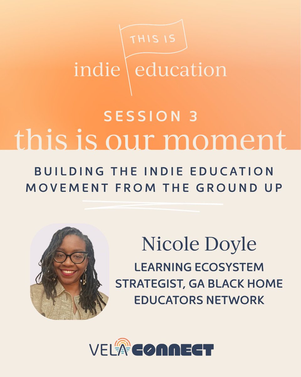 VELAorg's tweet photo. Meet the VELA Connect Austin, TX speakers for: This Is Our Moment — Building the Indie Education Movement from the Ground Up.

The Indie Education movement is being built by founders and families across the country.

Hear from movement leaders and VELA founders as they share what’s driving this momentum, why it matters now, and how each founder plays a role in shaping what’s next.

Join us at VELA Connect Austin October, 26-27.