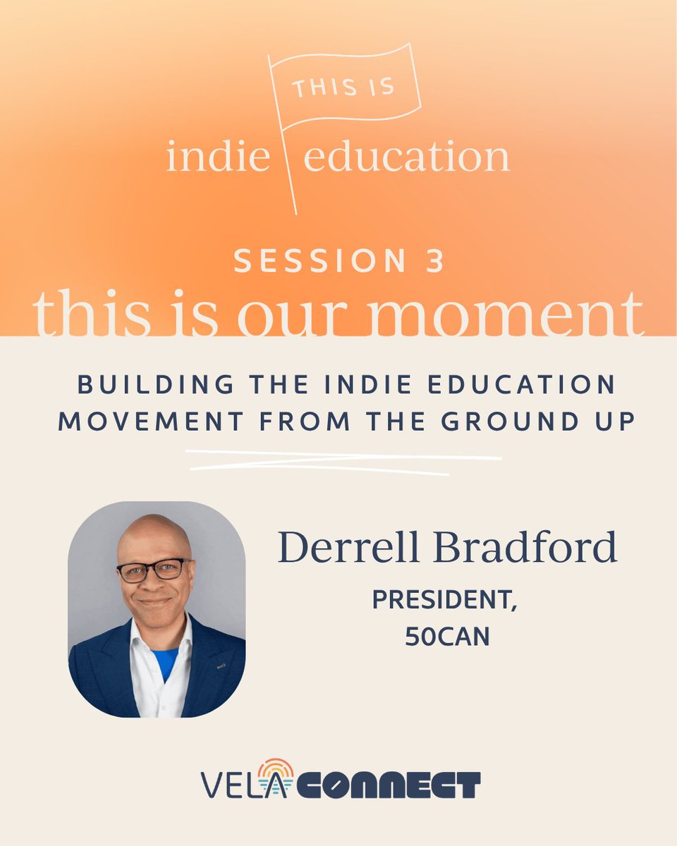 VELAorg's tweet photo. Meet the VELA Connect Austin, TX speakers for: This Is Our Moment — Building the Indie Education Movement from the Ground Up.

The Indie Education movement is being built by founders and families across the country.

Hear from movement leaders and VELA founders as they share what’s driving this momentum, why it matters now, and how each founder plays a role in shaping what’s next.

Join us at VELA Connect Austin October, 26-27.