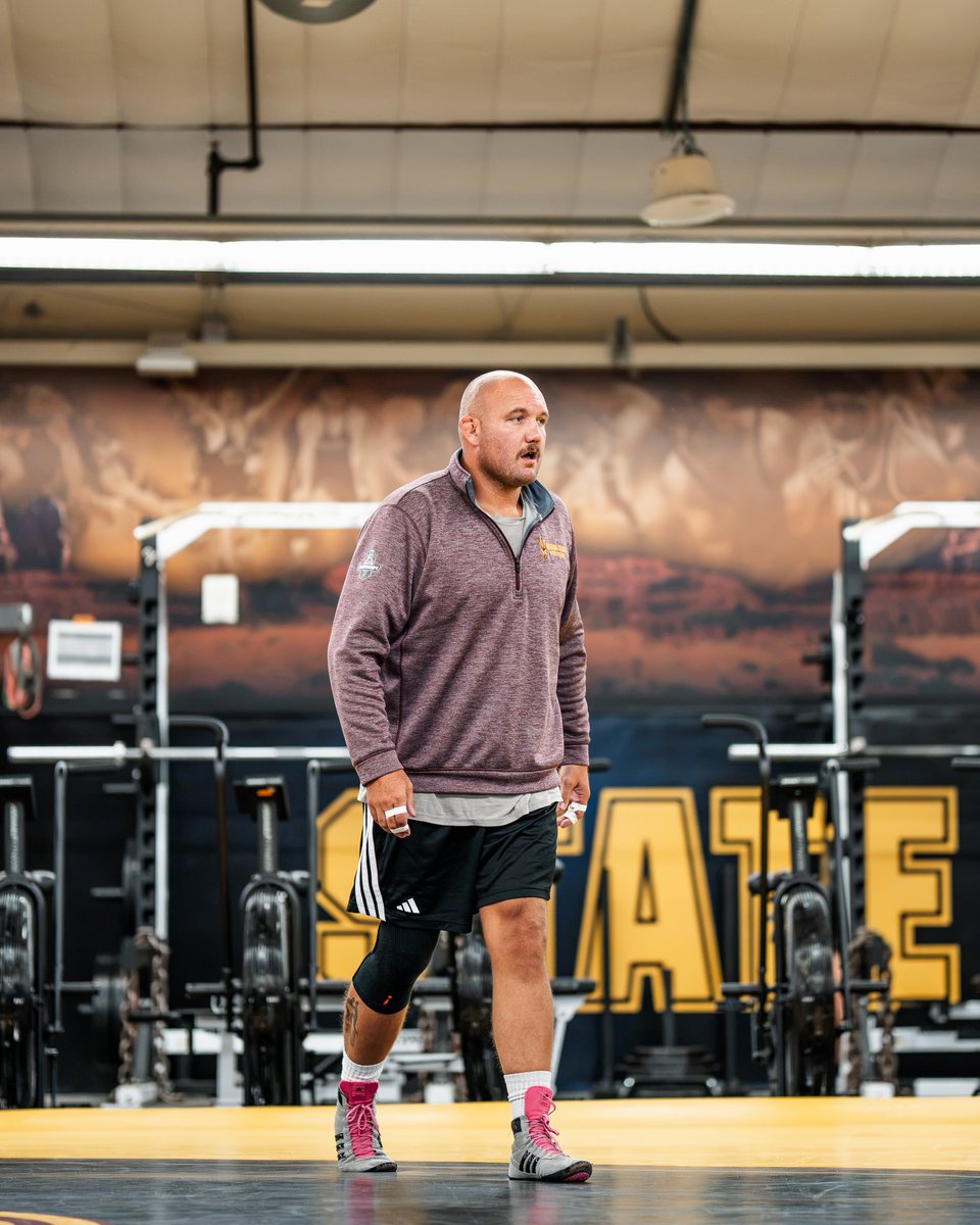 ASUWrestling's tweet photo. Happy National Coaches Day to the staff that makes us better every single day! 💪😈 

#ForksUp /// #O2V https://t.co/B0cWSrXFaJ