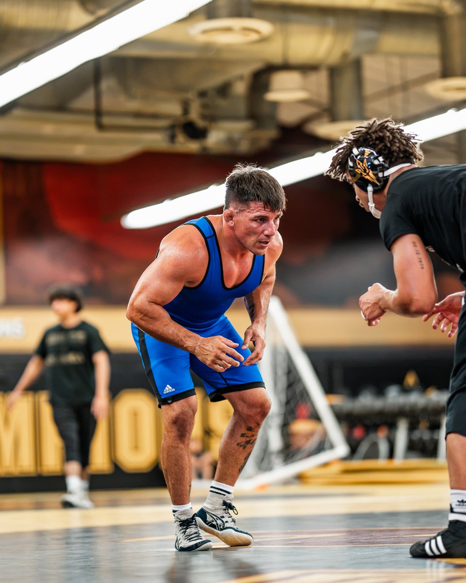 ASUWrestling's tweet photo. Happy National Coaches Day to the staff that makes us better every single day! 💪😈 

#ForksUp /// #O2V https://t.co/B0cWSrXFaJ