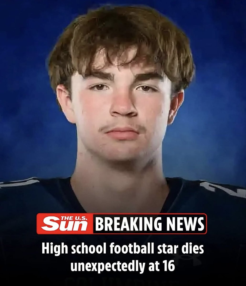 toobaffled's tweet photo. Another young athlete. Another family left devastated. 💔
Noah Vesich was just 16 - a high school football player described by his team as a “shining light.”
His death was announced as unexpected.
At 16, he should have had decades of life ahead of him.
How many more stories like this are we going to see before people start asking harder questions?
Rest in peace, Noah. 💔
https://t.co/rTxHjQR1i0