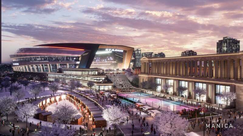 beardownchriss's tweet photo. 🚨 BEARS STADIUM UPDATE:

Illinois is revisiting legislation that would allow Arlington Heights to create a public stadium authority.

Under the proposal:

🏟️ Bears pay to build the stadium
🏛️ Public authority owns it
💰 No property taxes on the stadium

With NFL Commissioner Roger Goodell now involved in recent meetings, Arlington Heights is looking more and more like the favorite for the Bears’ future home. 👀

#DaBears