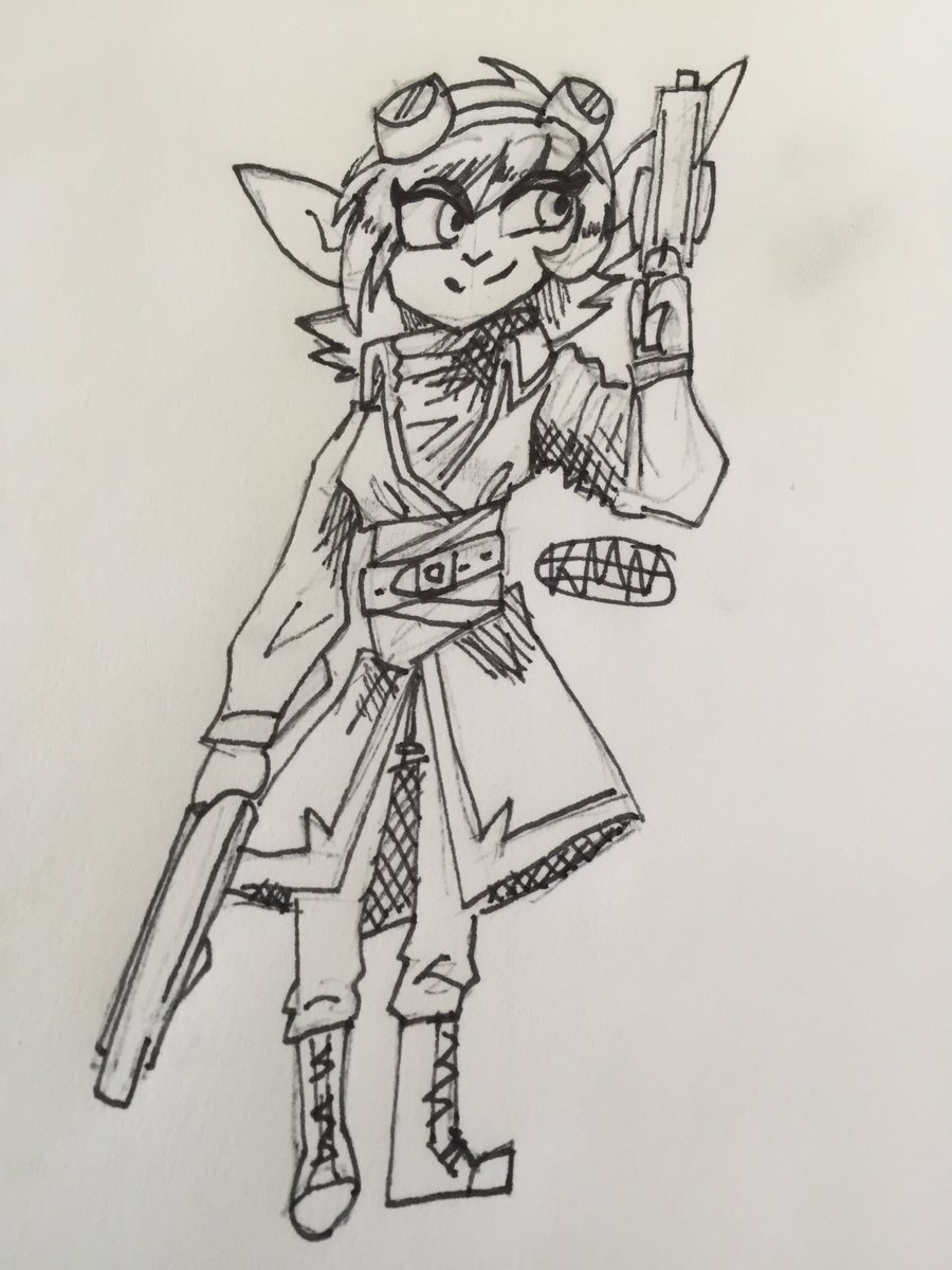 slashdude882's tweet photo. @Skrt004 I have my gunslinging gob Lenxai or len for short for consideration https://t.co/WZpzHRTVqf