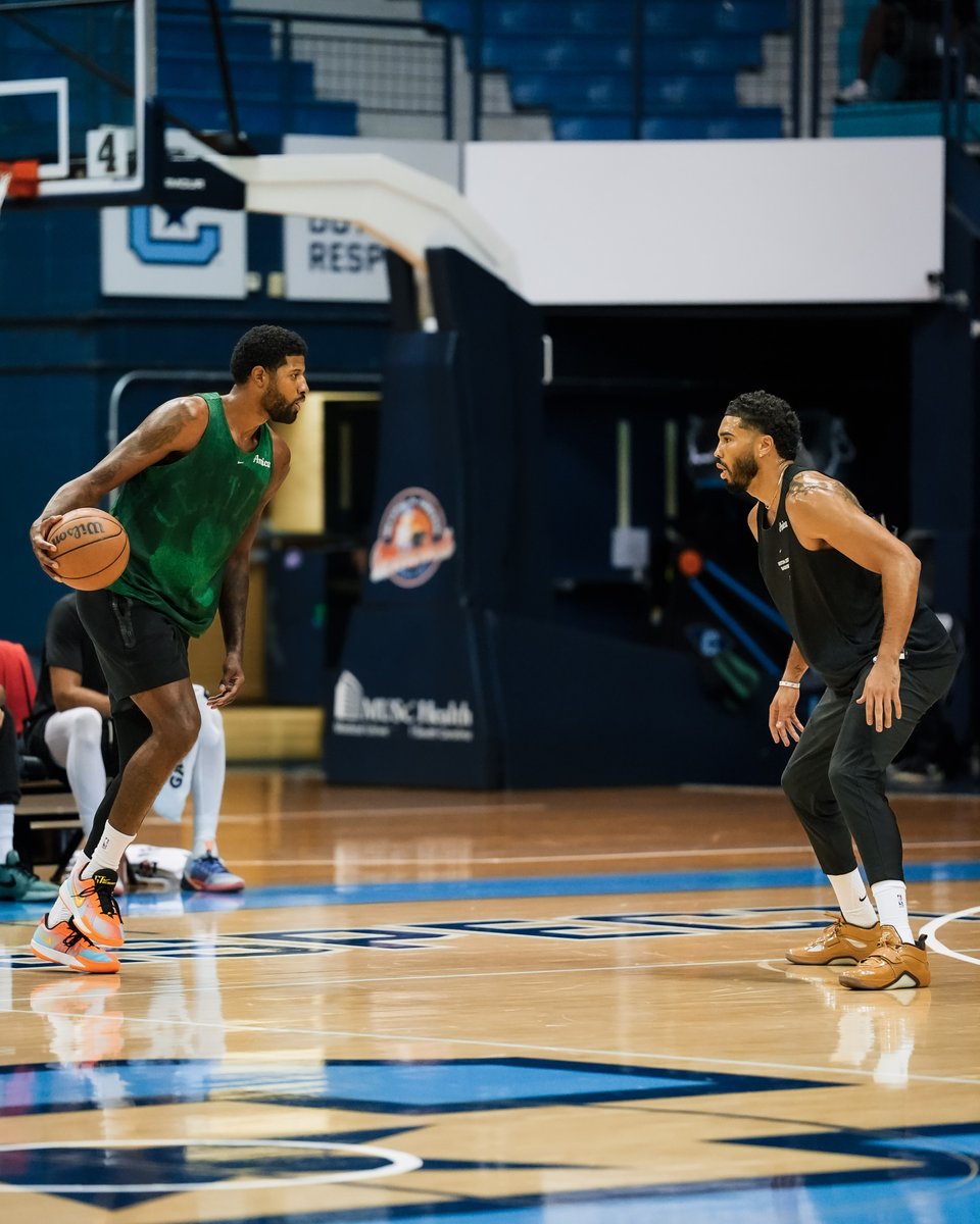 celtics's tweet photo. Perfecting their craft  🤝 https://t.co/oF3jGPMANE