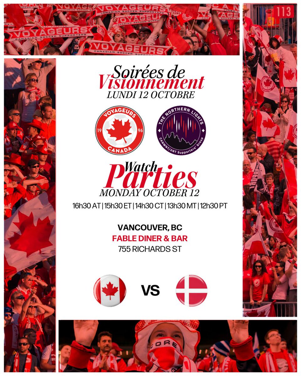 thevoyageurs's tweet photo. Gather with fellow supporters and bring the noise! Voyageurs and The Northern Lights are teaming up to cheer on our national team across the country!
#AllezLesRouges #CanWNT #CanXNT
1/2 https://t.co/qNH7yCQhe6