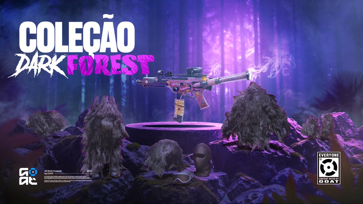 G0ATgg's tweet photo. 🌲 ENTRE NA FLORESTA.

Atravesse a escuridão. 🌑
Encontre o que está escondido de você.

FOREST 🌲
DARK FOREST 🌑

Dois novos pacotes chegaram ao GOAT ROYALE.

🎁 E quem garantir os dois ainda leva uma SKIN EXCLUSIVA DE G3. https://t.co/DEPROcidHW