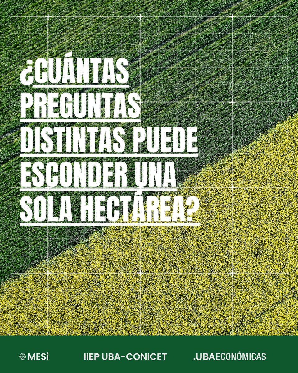 mesi_iiep's tweet photo. ¿Qué preguntas aparecen cuando miramos el agro desde distintas disciplinas? 

🌾 Producción, transformación digital, sostenibilidad, cambio climático, simulación, territorio y políticas públicas: algunas de las dimensiones de El Agro en Red, una jornada para ponerlas en diálogo. https://t.co/1Vf3l0JwwM