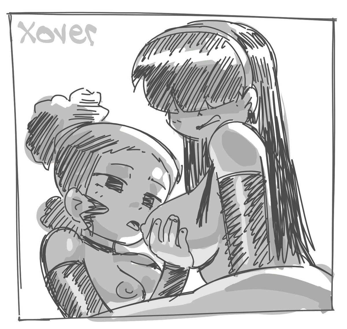 Xoverlin's tweet photo. Boob licking technique.
Practicing a new style for rendering my doodles. I'm treating the doodling process alot more like its traditional, that helps me speed things ups.
#nsfw https://t.co/GhzgpbAIIA