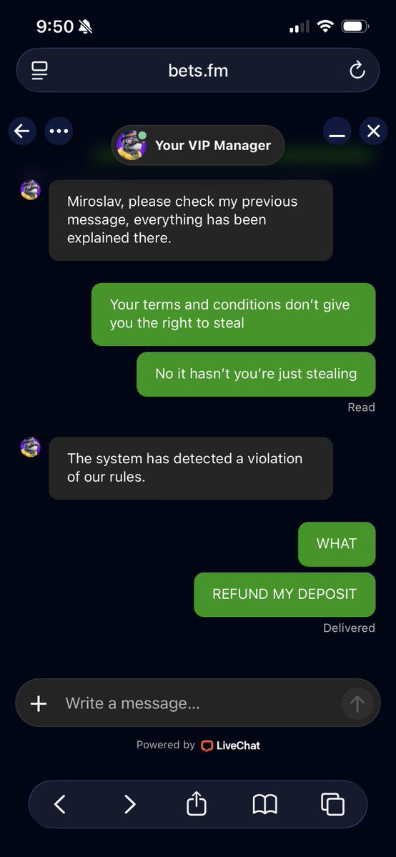 JaysonSmit69086's tweet photo. Hello scammers…pay me my deposit and winnings

I wouldn’t be here to negotiate things again, you know the right thing to do

Here’s another users complaint on Casino Guru

@Betsio_ @betsio_sport is a SCAM casino, dont play here

“https://t.co/uOIA1OHr9C arbitrarily closed my account and stole $15,000. They claimed I violated their terms and conditions but didn’t tell me what. It’s just a black hole scam crypto website I can’t believe I fell for this. I want to warn others to stay away”

https://t.co/bQcx8mpAq4

The money is obviously gone. There’s no way they’re going to give me that back. I just wanted to warn others. This site is a rogue website That’s a scam. I feel so stupid and I cannot believe I fell for this."