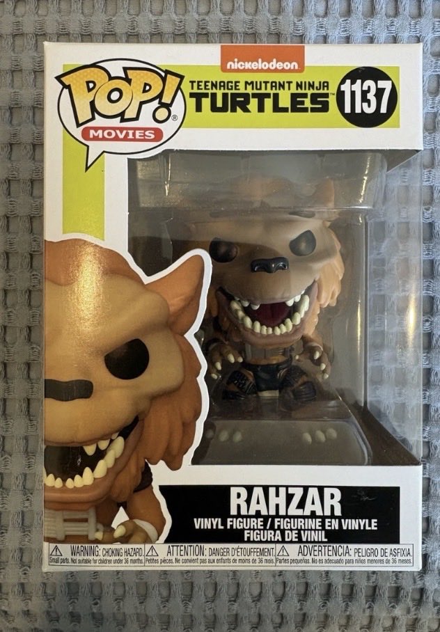moviemikericci's tweet photo. Check out Funko POP! #1137 Rahzar - Movies Teenage Mutant Ninja Turtles - TMNT + Protector
https://t.co/yaQGi0XRrT
#eBay #rahzar #tmnt #funko https://t.co/Bi2EbZ0FXc