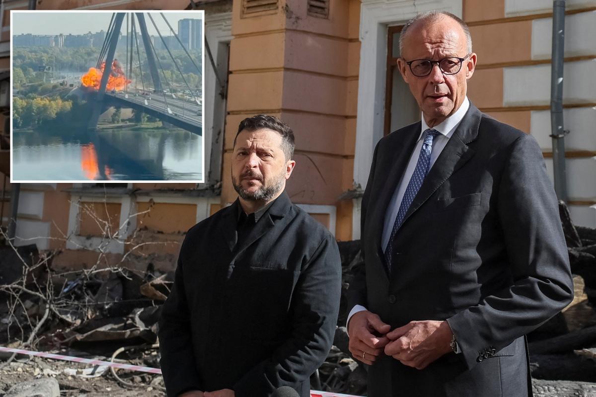 RT by @mikenov: Russian drone slams into key Kyiv bridge during German chancellor's visit as Putin prepares mass military mobilization: report