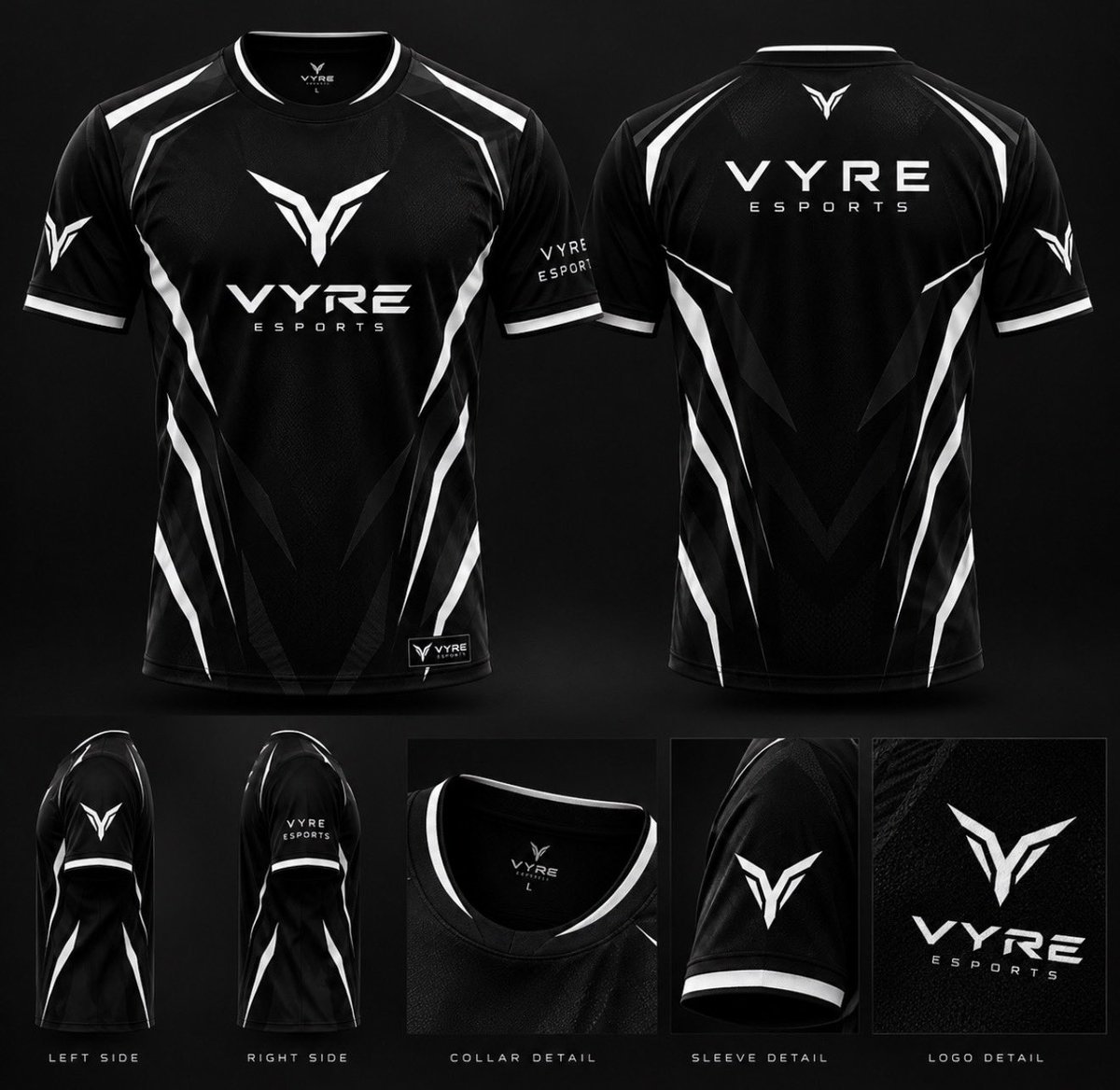 VYREesports26's tweet photo. VYRE Esports shirt-2026👀⚫️⚪️ https://t.co/XEgZejZOrj