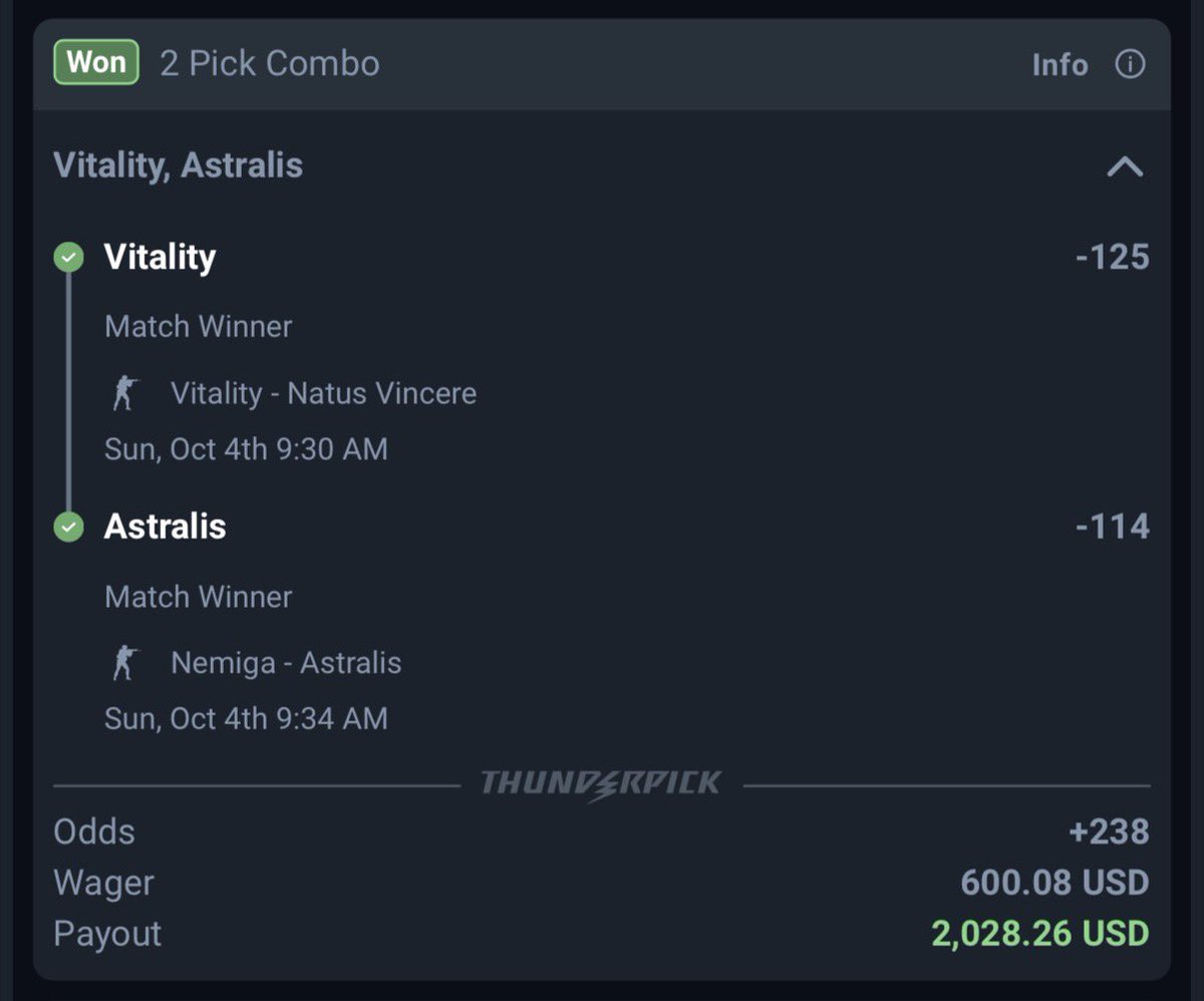 Om_cs2's tweet photo. I am officially partnered with @thunderpickco ⚡️⚡️
Join @Huddle for all slips and sign up for 100% deposit match up to $600
Signup Link: https://t.co/W0h6IdNuOQ
#thunderpick #prizepicks #underdog #cs2 #cs2prizepicks #esports #Gambling𝕏 https://t.co/UsTwQ4rbb1