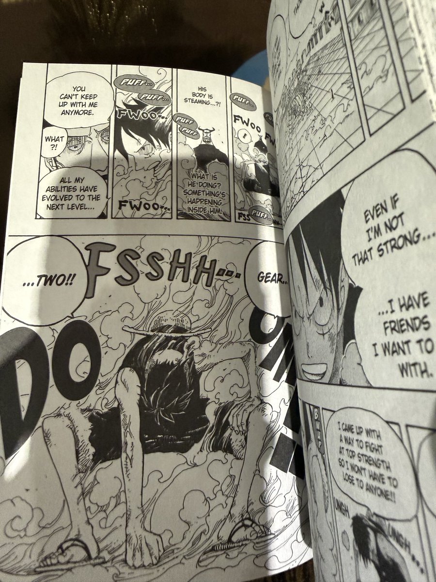 burnedntoasted's tweet photo. “Existing is not a crime”

Water Seven is magical. I am so glad I decided to not give up on #OnePiece and read the story through the manga. 

When I read the chapter was titled Gear Two I immediately locked in. Seeing the iconic panel in context was amazing https://t.co/KkXMMpBkfV