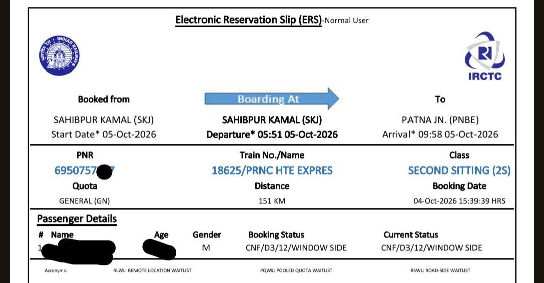 ashvatthaama's tweet photo. Dear Sir/Madam,

Train 18625 does not have a D3 coach, but my ticket was assigned a seat in D3. Kindly verify my booking and provide the correct coach and seat details.

@RailMadad @AshwiniVaishnaw @EasternRailway @RailwaySeva @IRCTCofficial @narendramodi @AmitShah https://t.co/8lvv0rTQD3