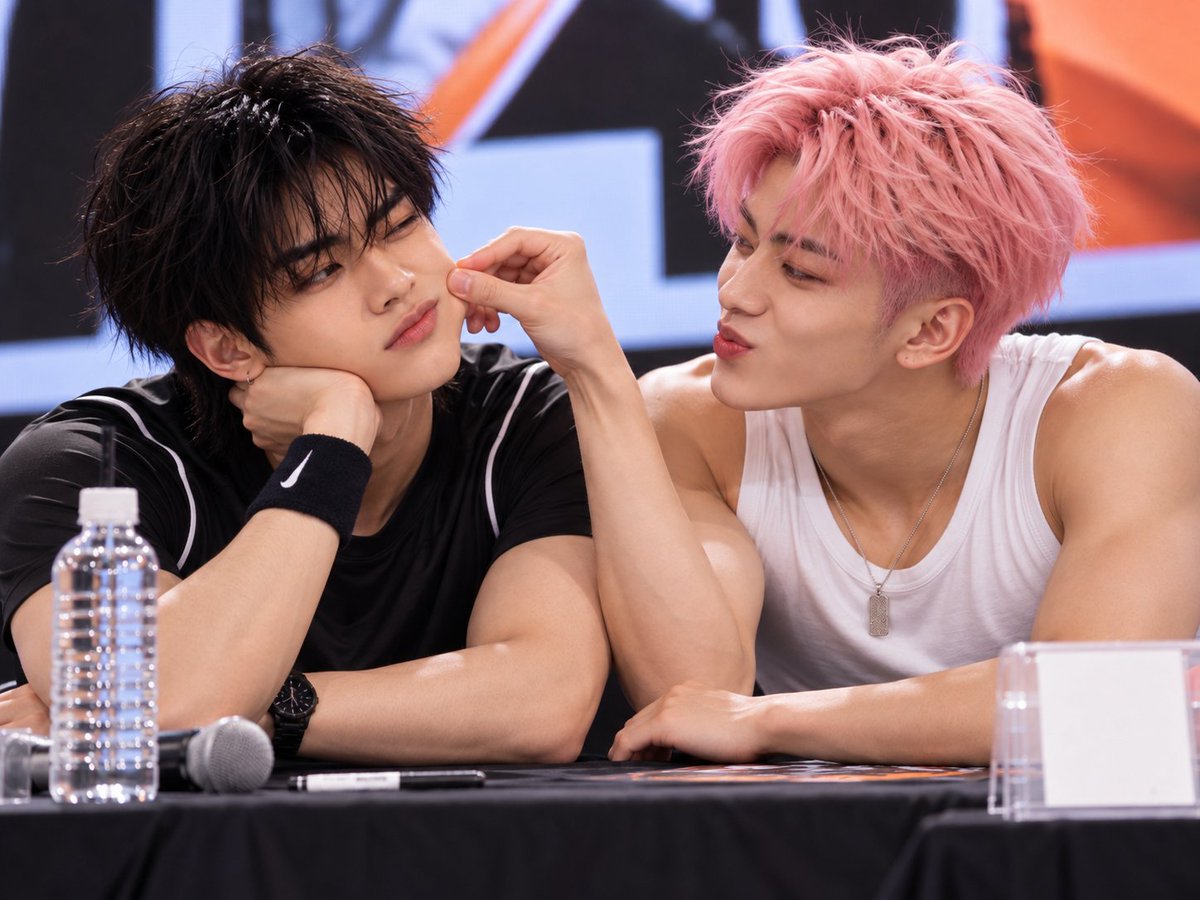 HXN_NEWS's tweet photo. 🚨🚨🚨! Momentos de interações entre os membros durante o Fansign, e a foto em grupo com os fã presentes.

#HXN_LABELS #DOUTS https://t.co/SUyILMP7SJ
