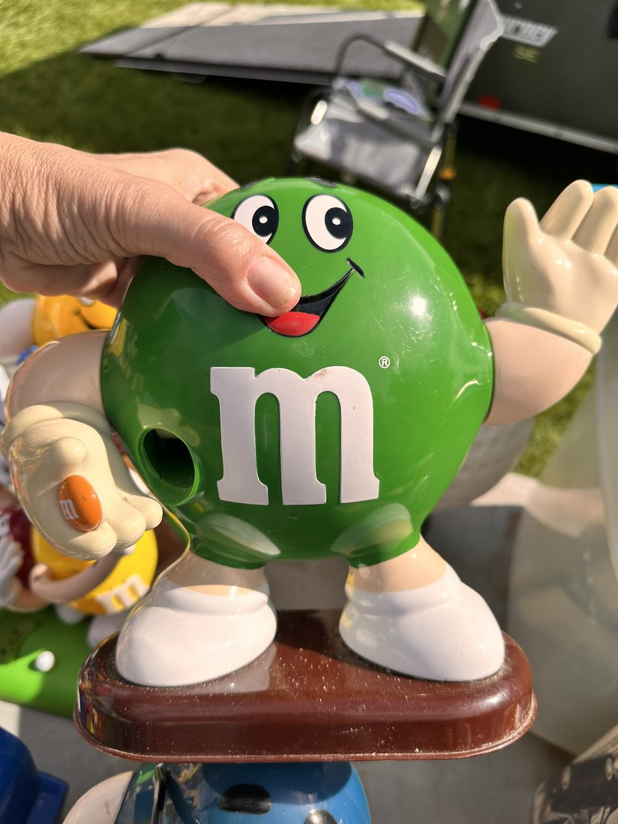 MocklerPack's tweet photo. Last weekend, I was visiting my brother and went to a big flea market and found M&amp;M dispensers that John doesn’t have. https://t.co/al6BijFp84