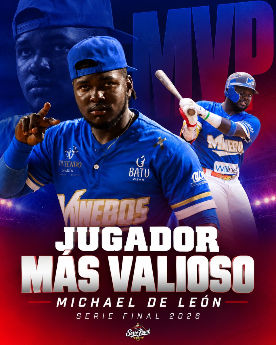 LigaDeVeranoRD's tweet photo. De Los Frailes para el Mundo 🌎🇩🇴
Michael De León es el Jugador Más Valioso de la #FinalDelVerano.
El polivalente jugador ayudó a los Mineros de Bonao a capturar su segundo título consecutivo 🏆.
#LigaDeVeranoRD
#ElFuturoEsAhora ✅ https://t.co/q7HMUxjl1Z