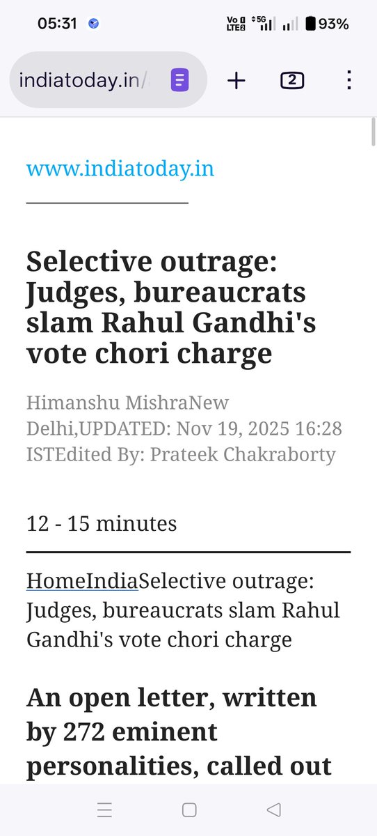 Ad_Tel_210168's tweet photo. Now that the allegations of vote theft are out in the open, can someone please publish the names of these 272 idiots who wrote letter to .@RahulGandhi
way back in November 2025?

Whether you like him or not, what he says comes out true in due course.

https://t.co/n8J3Q93aLq https://t.co/cqc0iNa5dv