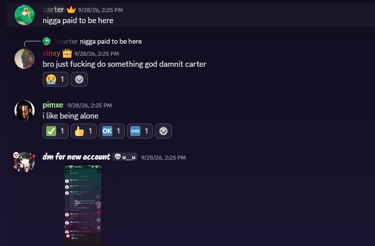 slashbleood's tweet photo. this same dude ur reply to is the same pedo yall let pay for an unban in yalls server to just go be a pedo to more people, but yall wanna say us in /bleood lets in pradators alright. https://t.co/dP5JtmZsJl