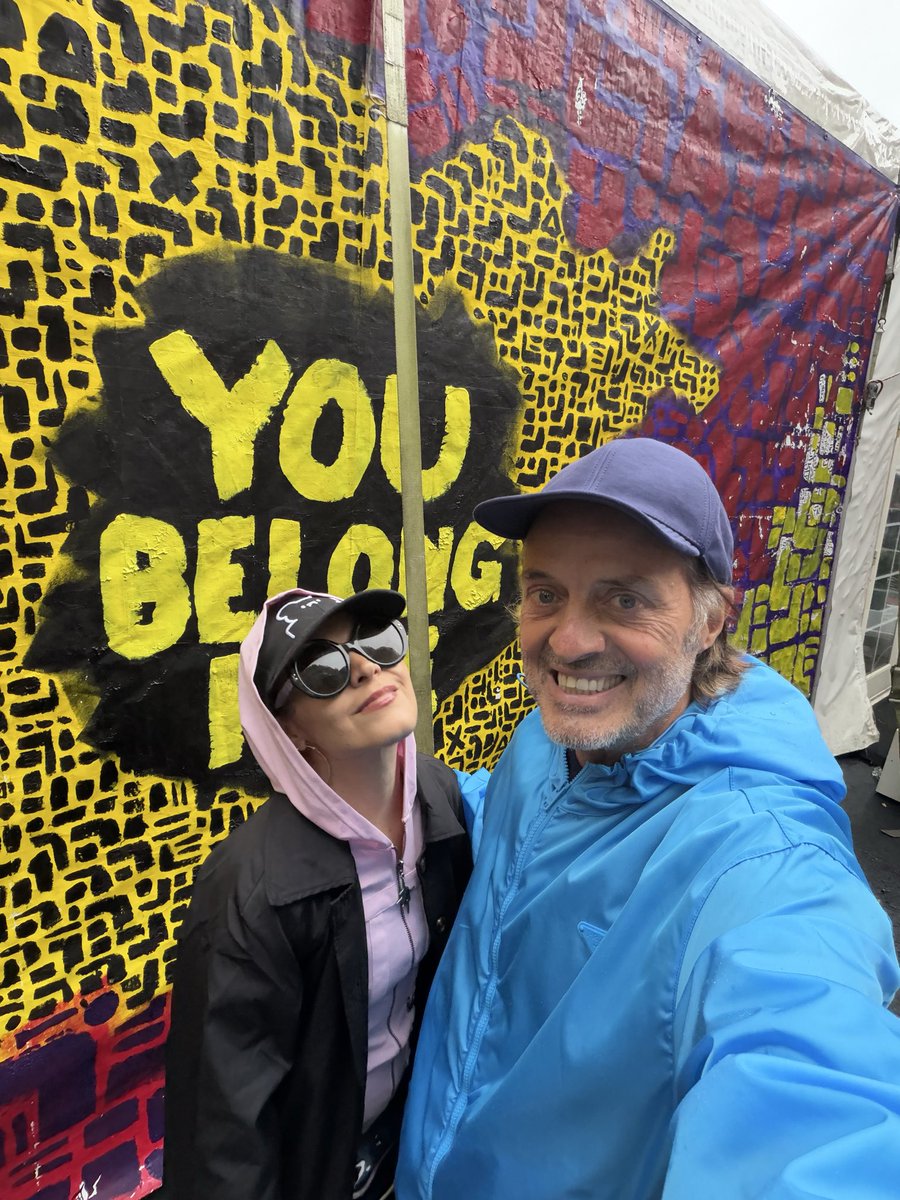 JohnLegere's tweet photo. I don’t know if I’d call this resting…but at least I’m not running! Chrissy and I are having a blast at We Belong Here! https://t.co/fSzEQiC9wz