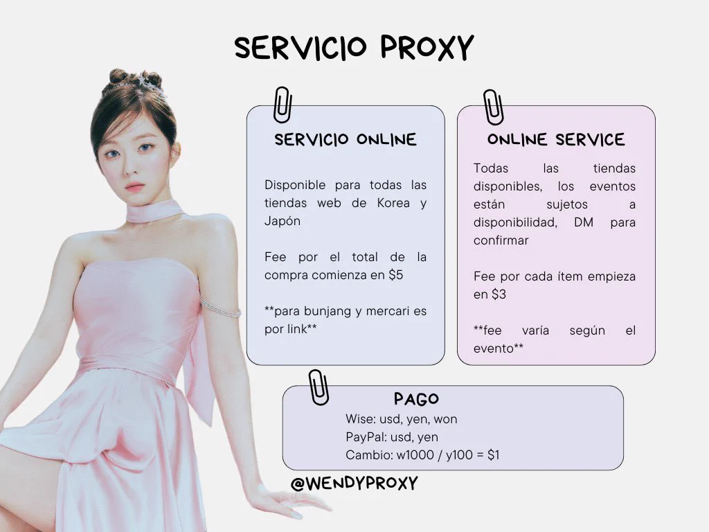 proxy for korea japan online & offline kpop anime (@wendyproxy) / X