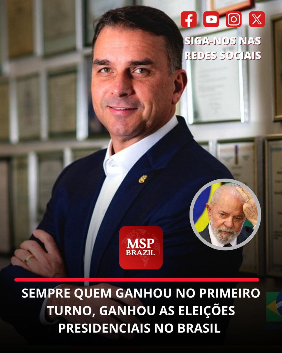 mspbra's tweet photo. Em nenhuma eleição brasileira houve virada entre o primeiro e segundo colocado no segundo turno,  sempre quem ganhou no primeiro turno, ganhou as eleições presidenciais no Brasil https://t.co/mSpMLEltGD