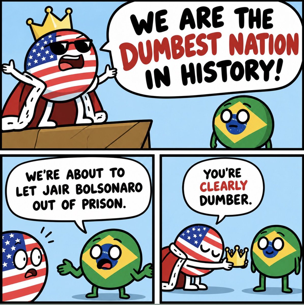 Teh_Snowflake's tweet photo. You dropped this, Brazil. 

🇧🇷👑 https://t.co/4my2xob4BS