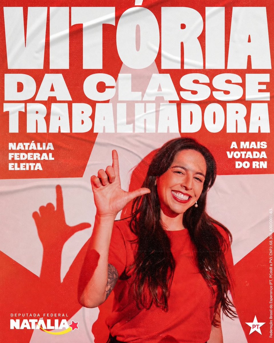 natbonavides's tweet photo. Muito obrigada, meu RN! Toda vitória começa quando a gente consegue acreditar que outro caminho é possível. A esperança que vira luta, a luta que vira organização e a organização que abre caminho para uma vida melhor para a classe trabalhadora! Uma vitória das nossas ideias ✊🚩 https://t.co/Mq6lCMSVxi
