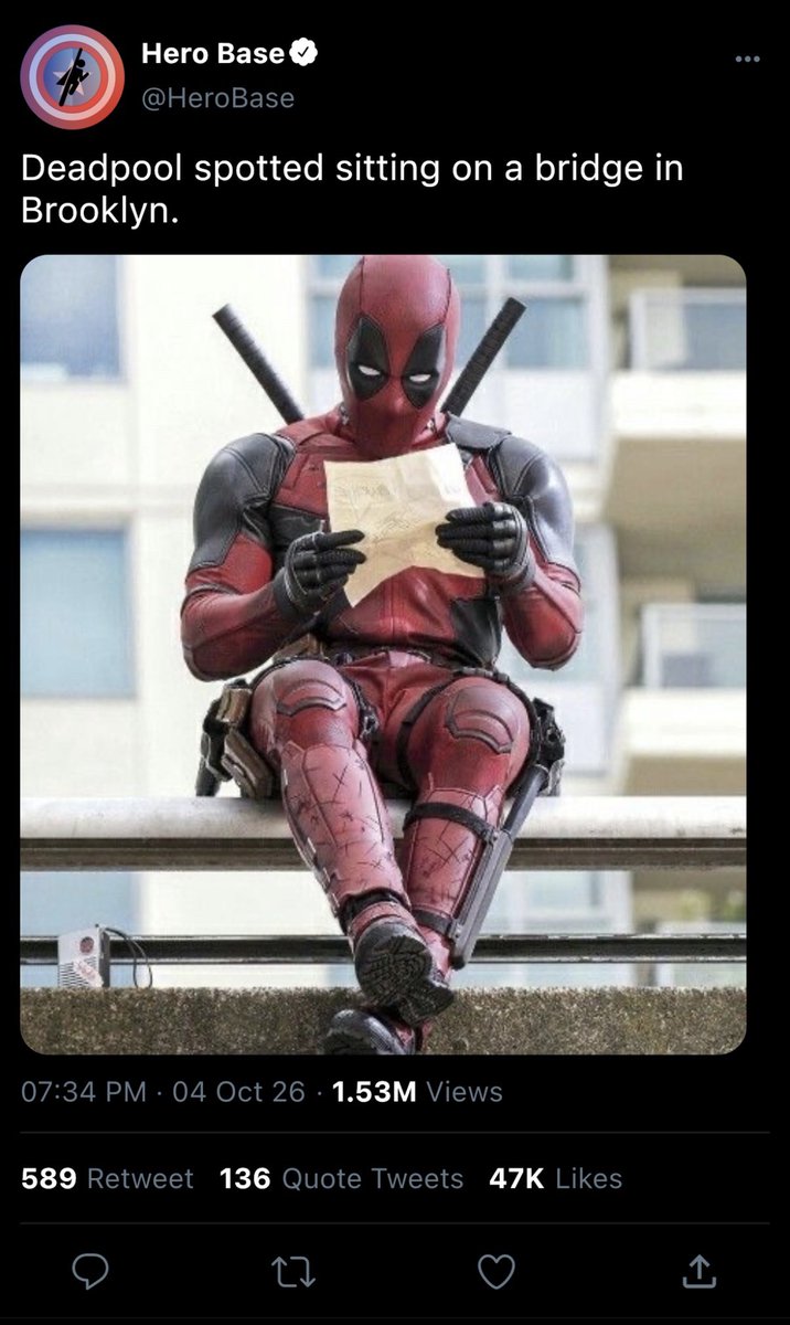spideysomnia's tweet photo. short #spideypool smau peter please check your account please
1/2 https://t.co/ezgjU9I2hn