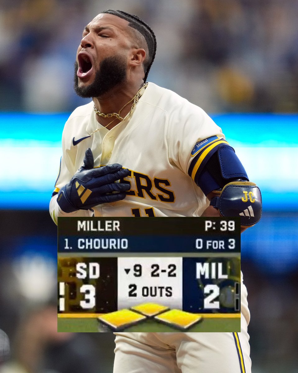 mlbespanol's tweet photo. El típico turno que sueñas cuando eres niño, ese fue el turno que tuvo Jackson Chourio en #Postseason y lo cumplió. https://t.co/m3ejvUJSCn
