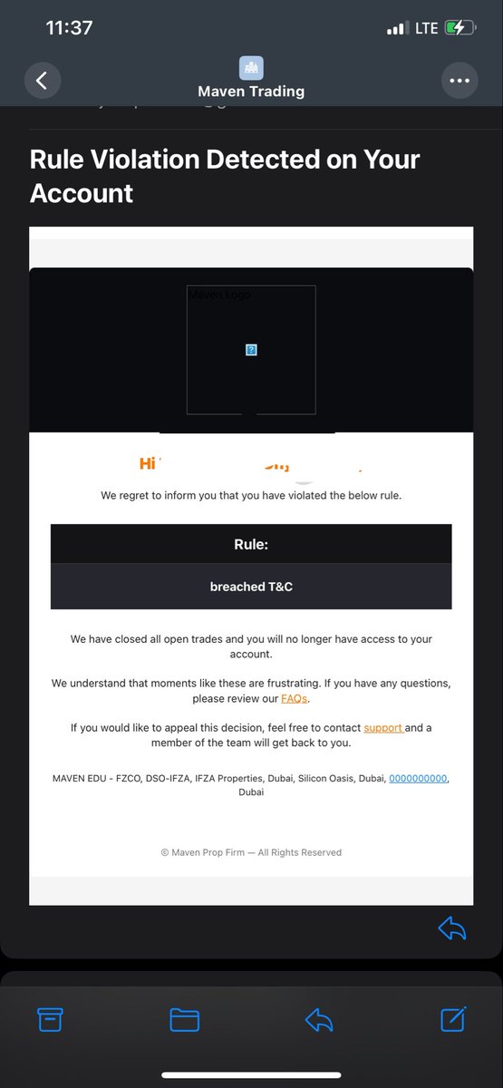 HillsonJasper's tweet photo. @Maventrading @traderjon 
Nice one maven. You people didn’t say anything it was until payout you denied my payout saying I breached a rule. Account I traded for 2months and you didn’t say anything like breaching until payout you said I breached a rule. This is unfair https://t.co/74K2fJB8jB