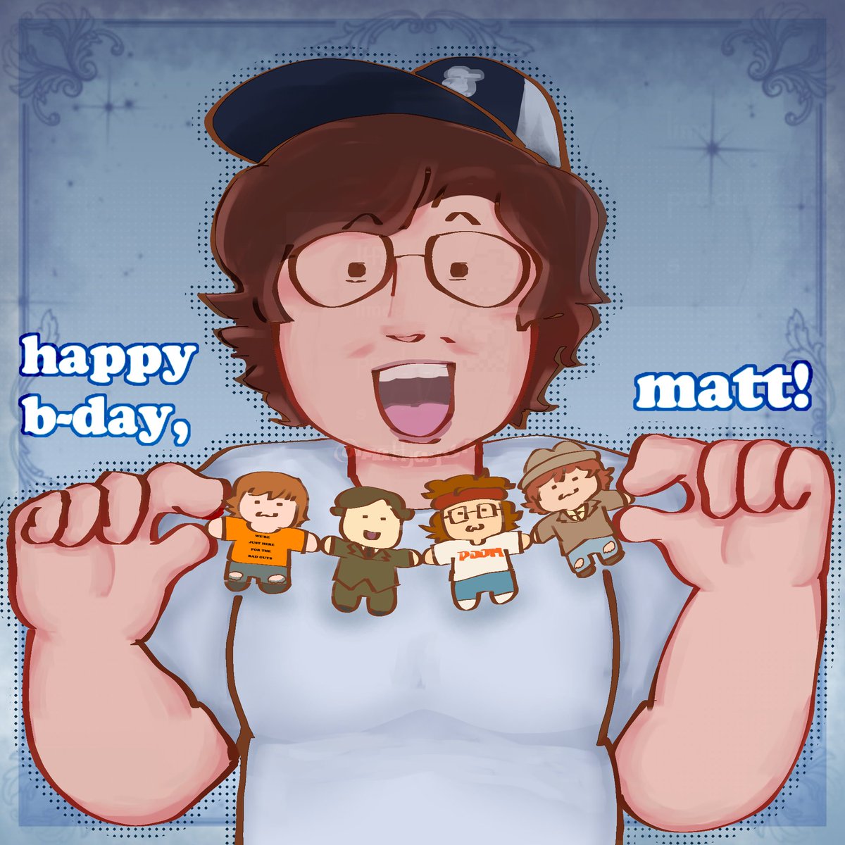 mattjayism's tweet photo. happy b-day!! 🍰

ignore how opav matt looks https://t.co/lrrkVzRcy9