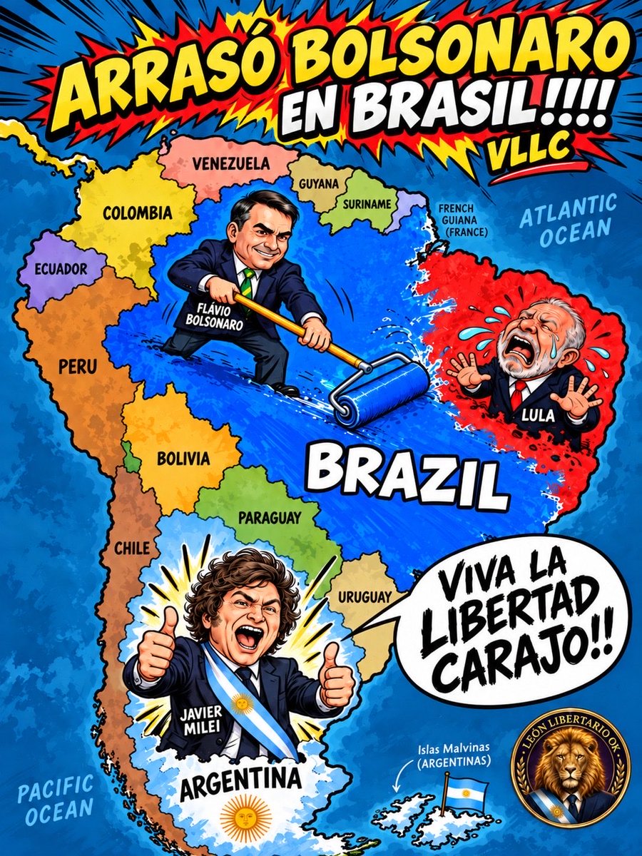 LeonLibertari0's tweet photo. BRASIL SERA LIBRE https://t.co/wS9QBdnBuq