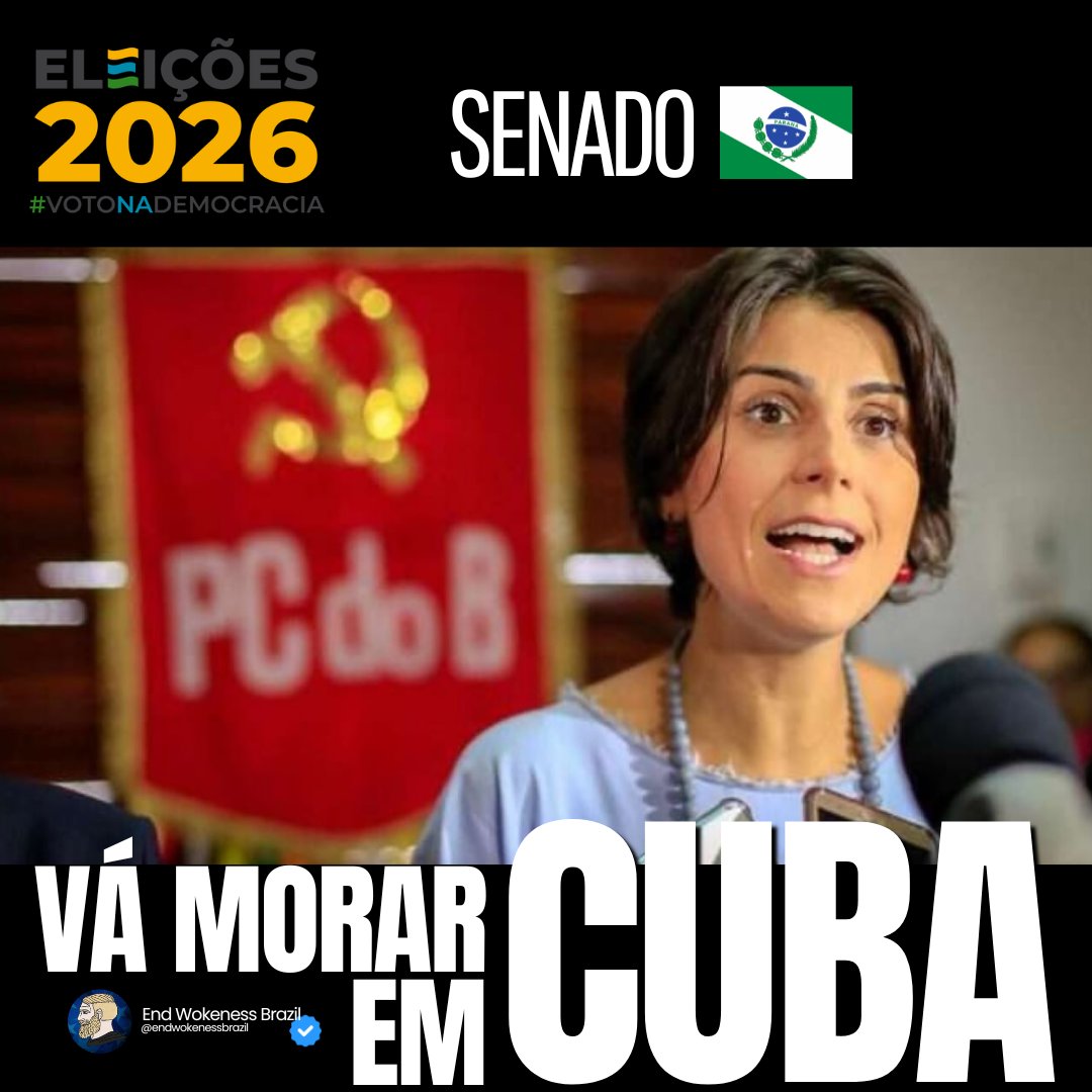 EndWokenessBR's tweet photo. Manuela d'Ávila! #Eleições2026 #Eleições https://t.co/URcyWGT5uN