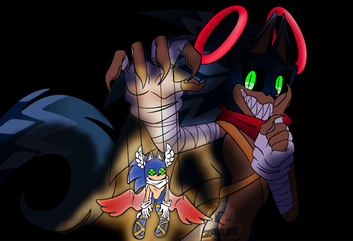 zakuropom's tweet photo. #exetober day 4: puppet strings (and also sorta day 1: deceit) #exeoc #execommunity #OneLittleWager https://t.co/UwunphrTT0