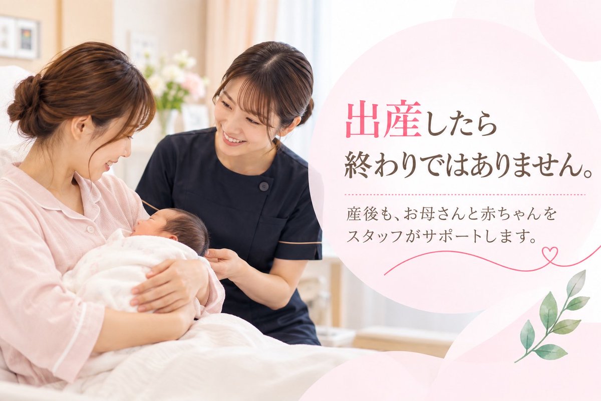 fukui_mtc's tweet photo. 産���は、お母さんの身体にも生活にも
大きな変化が訪れる時期です🌿

赤ちゃんのこと、授乳のこと、
ご自身の身体のこと。

入院中、分からないことや不安なことがありましたら、
いつでもスタッフにお声がけください。 https://t.co/qzTlKCIaV1