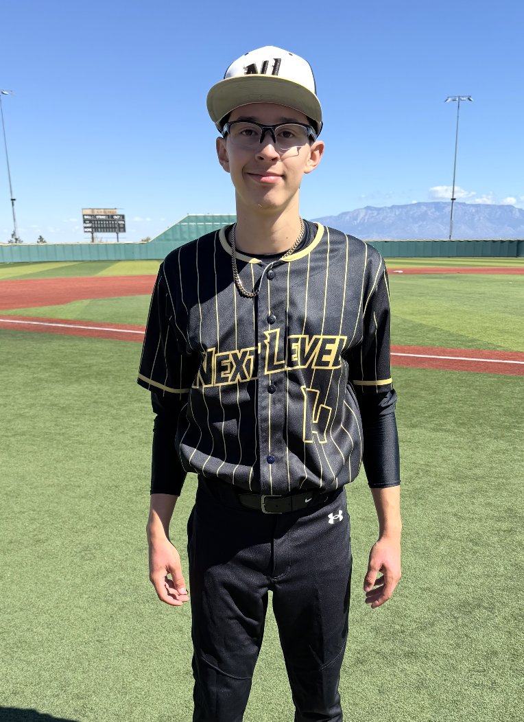 FiveToolNM's tweet photo. F: @nmnextlevel 2029 8, Rio Rancho Expos 1 
PoG: Peyton Burfiend 6 IP, 3K, H, 0 ER
Hitter: Nick Alvarez 1-2 
Notable: Jason Bransford Jr 1-1, RBI | 1 IP, K https://t.co/gpEovDqWul