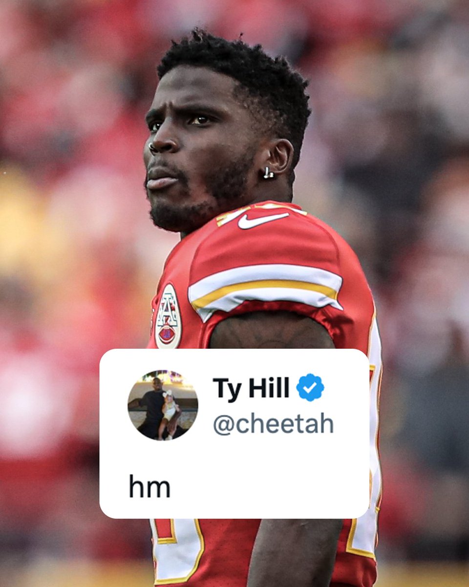 SportsCenter's tweet photo. Tyreek Hill's post on X after the Chiefs moved to 4-0 with a win over the Raiders 👀 https://t.co/W7TWsKRqOK