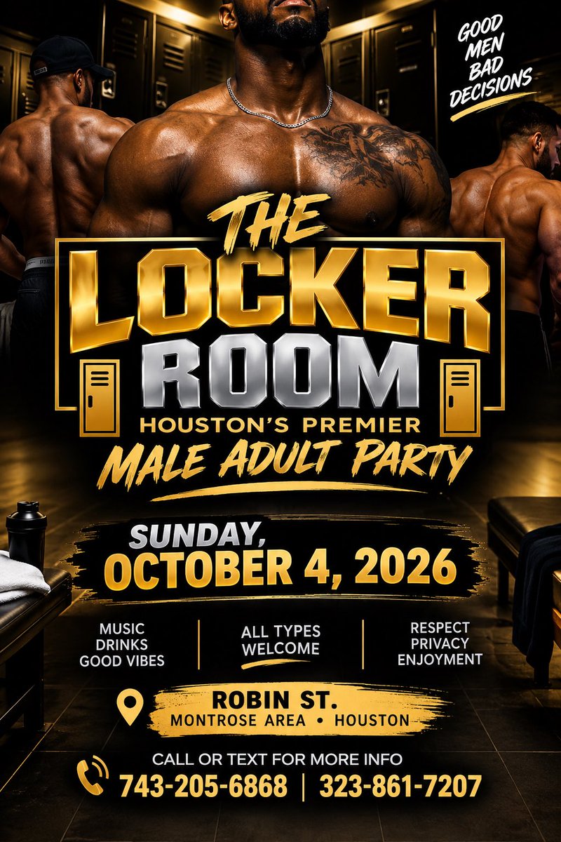 lickyolipss's tweet photo. After last night I said Fuck they made me open up TONIGHT after how lit it got‼️ 

Sunday Fun Day 🔒😈💦

The locker room 🔒 is open TONIGHT 0ct4
Houston Texas 🔊🔊🔊🔊 
#htxfreaks #houstonfreaks #DlSpots https://t.co/rnxv5dnqtt