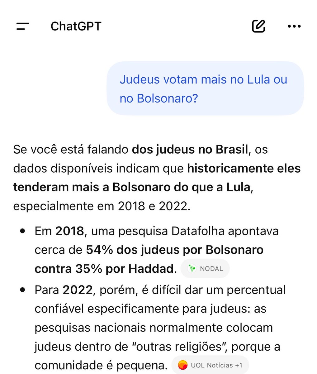 EstefanioMirra's tweet photo. @Rafa_Bell335 @joaoeigen Judeus votam mais no Bolsonaro (direita) e os católicos votam mais no Lula (esquerda).
Mas pra copada, vc não leva em consideração que a maioria dos esquerdistas são católicos (Biden e fidel Castro eram católicos) .a copada serve mesmo assim https://t.co/Wf6BalKVvb