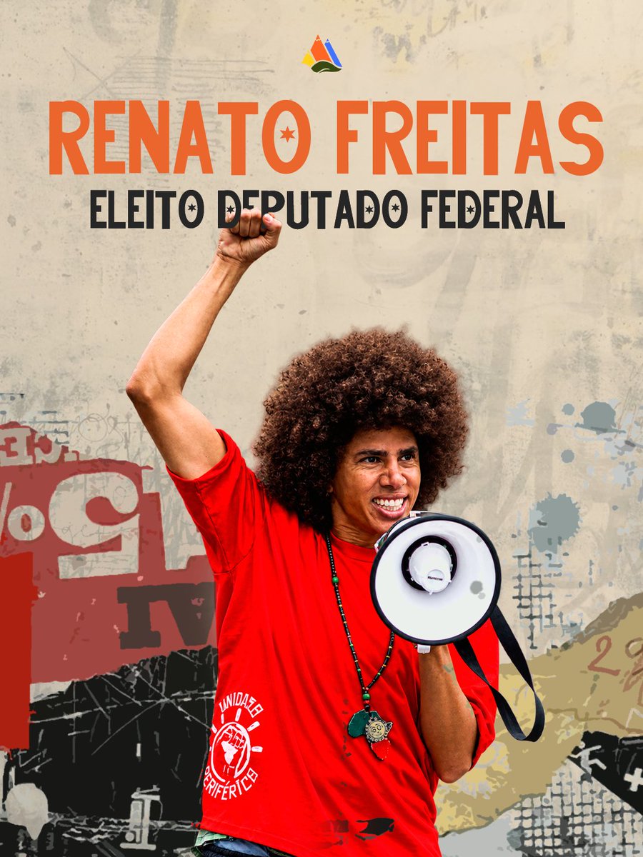cordilheiracult's tweet photo. RENATO FREITAS VAI PARA BRASÍLIA ✊🏿

Renato Freitas (PT) foi eleito deputado federal pelo Paraná neste domingo (4). Atual deputado estadual, o advogado e militante do movimento negro deixa a Assembleia Legislativa para ocupar uma cadeira na Câmara dos Deputados. 

+ https://t.co/xZdz6KA1MQ