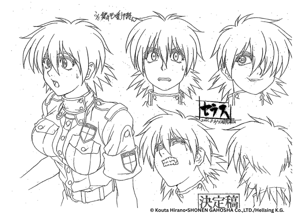 GonzoAnimeIntl's tweet photo. ✨🩸🦇Hellsing Anniversary🦇🩸✨ 
It's time for Seras draft design! 
Who is your favorite character from #Hellsing?!
#Anime #CharacterDesign #20thAnniversary https://t.co/P9lToQUpkE