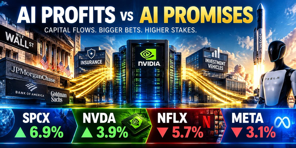 zaft1g337's tweet photo. AI isn't slowing down.

It's finding new ways to get funded.
✅ Amazon exploring investor-backed GPU financing
✅ Nvidia looking at insurers and investment vehicles
✅ Tesla reallocating chip capacity toward Optimus
✅ SpaceX breaks out and finishes the week ▲6.9% https://t.co/XQPVgkMGWN