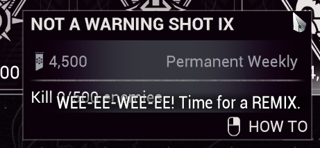 Remedyne's tweet photo. Who's WEE-EE-WEE-EE and why do I have to kill them https://t.co/BlZxoBaaOz