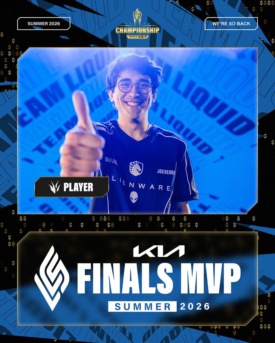lolesportsla's tweet photo. 📢 Es TLAW @Josedeodo el KIA MVP de la Gran Final de #LCS. https://t.co/kkhs22w4ML