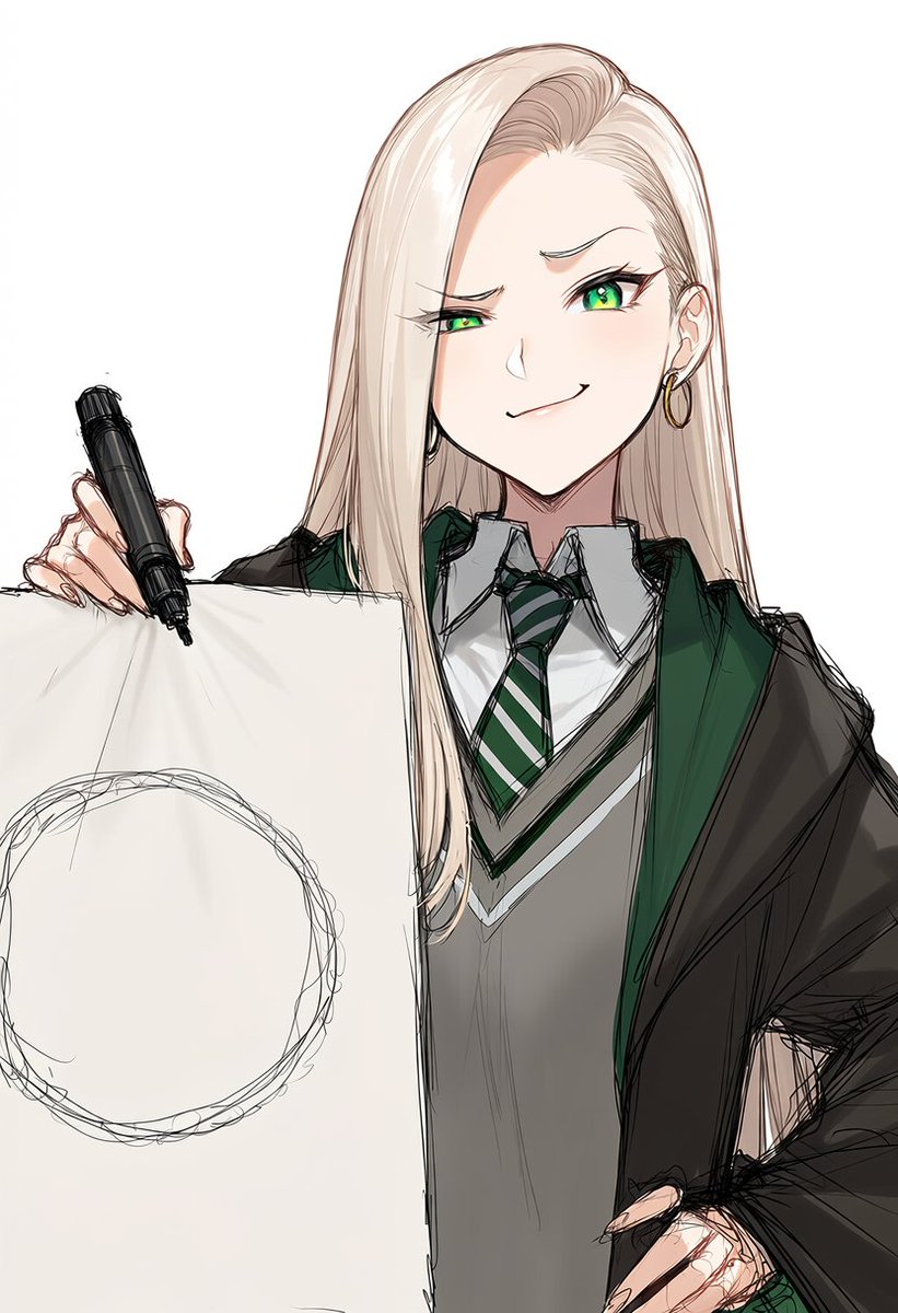 sa9029nameless's tweet photo. 「まぁ〜る書いてﾌｫｲ」をさせたくて描いちゃったTSマルフォイ

#ドラコ・マルフォイ
#女体化マルフォイ
#TS https://t.co/XqHORR6YAC