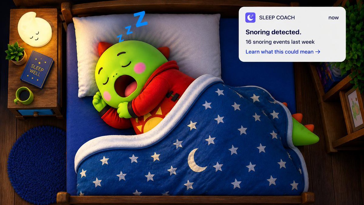 Kenz_1604's tweet photo. the easy night does not test @sleepagotchi.

green score.
bedtime hit.
you open the app and everything tells you you’re doing fine.

the real night is the one where you already know the answer
and do not want it.

late caffeine.
one more tab.
the alarm you moved without admitting it.

that’s when a coach is either specific or decoration.
“sleep earlier” on a bad night is a poster.

“your last three bedtimes slid 40 minutes.
cut the screen at 11.”

that is a product.

I don’t need the app on the nights I already won.
I need it on the night I’m about to lose,
while there is still time to do something about it.

Gotchi can add more rooms later.
the first vertical has to be useful when opening it feels slightly annoying.

when did you last open @sleepagotchi on a bad night,
and did it tell you anything you didn’t already know?

@NucleusCodes