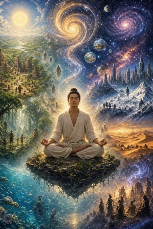 PoloRcke's tweet photo. La conciencia creadora no tiene tiempo ni limitantes, estás en todas partes omnipresente en todas las realidades,creándose en armonía a tu ser, en la unidad https://t.co/DfynhcoUZH