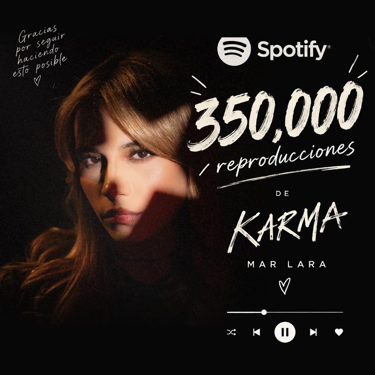 Maremotosof's tweet photo. FAMILIAAA 🥹🫶 ¡Llegamos a 350K de karma en Spotify! 💚
Infinitas gracias por todo su apoyo y por estar siempre. 🥹❤️ Seguimos trabajando porque en poquitos días estrenamos EP de nuestra hermosa. 🤗🔥Sigamos avanzado gracias por tanto 🥹👏🏻 https://t.co/TznsCU9heG